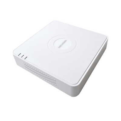NVR 4 Megapixel (Compatible con Cámaras ACUSENSE) / 4 canales IP / 4 Puertos PoE /1 Bahía de Disco Duro / Salida de Vídeo Full HD
